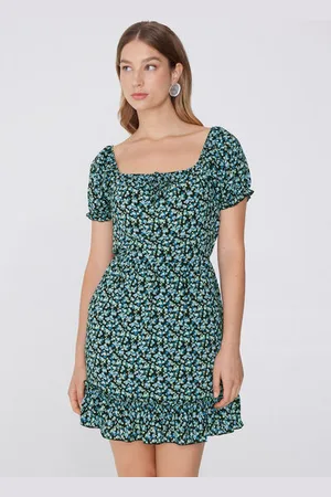 Tezenis Vestido Corto de Manga Corta de Tela de Viscosa Mujer Tamaño L