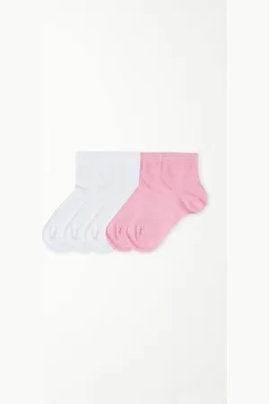 Tezenis Pack 5 calcetines cortos algodón unisex para niños Unisex Tamaño 28-30