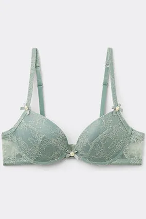 Tezenis Sujetador Push-Up Relleno Venice Lovely Roses Mujer Tamaño 3B