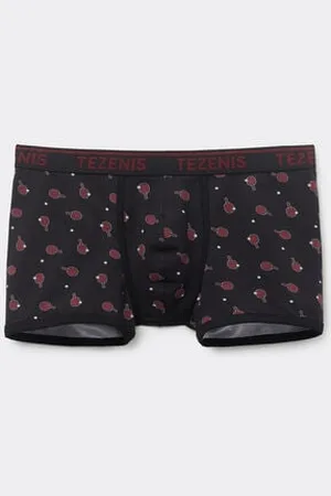 Tezenis Bóxer de Algodón Estampado con Bordes en Contraste con Logo Hombre Tamaño L