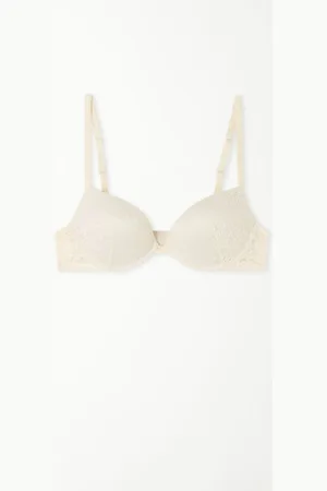 Tezenis Sujetador Push-Up con Relleno de Encaje Reciclado Venice Mujer Tamaño 1B