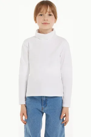 Tezenis Camiseta térmica de manga larga y cuello alto para niños Unisex Tamaño 8-9