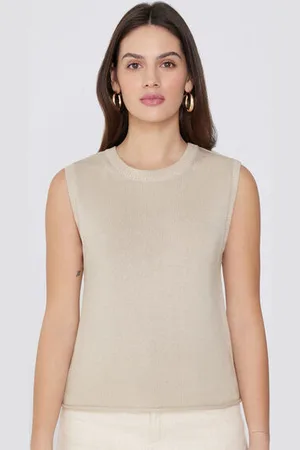 Tezenis Camiseta Tirantes Anchos Chaleco Algodón Calado Mujer Tamaño S