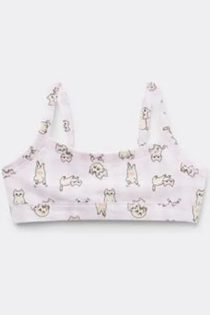 Tezenis Brasier Niña Basic de Algodón Estampado Chica Tamaño 12-13