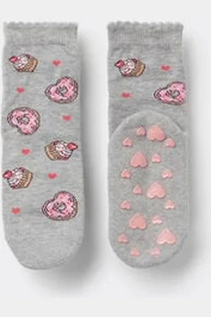 Tezenis Calcetines Antideslizantes Algodón Ligero Estampado para Niña Chica Tamaño 34-36