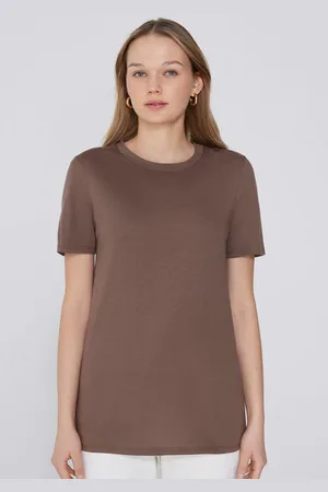 Tezenis Camiseta Basic Cuello Redondo de Algodón Mujer Tamaño L