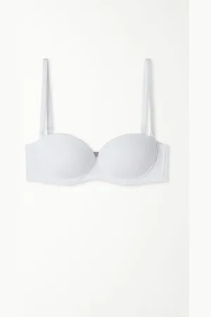 Tezenis Sujetador Bandeau Superrelleno Madrid de Microfibra Reciclada Mujer Tamaño 3B