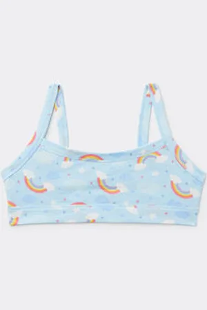 Tezenis Brasier Niña Basic de Algodón Estampado Chica Tamaño 10-11