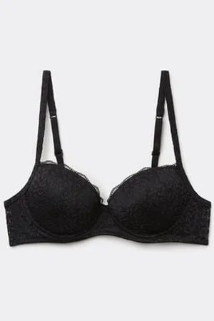 Tezenis Sujetador Balconette Con Relleno Ligero de Encaje Reciclado Wien Mujer Tamaño 3B