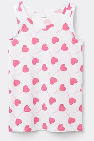 Tezenis Camiseta de Tirantes Anchos de Algodón Estampado Niños Unisex Unisex Tamaño 2-3