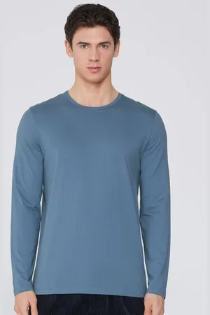 Tezenis Camiseta 100% algodón manga larga y cuello redondo hombre Hombre Tamaño XXL