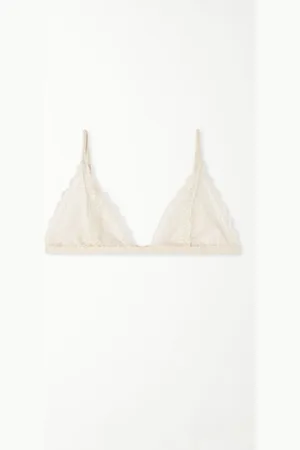 Tezenis Sujetador Triángulo Lisbon Sin Relleno de Encaje Reciclado Mujer Tamaño 1B