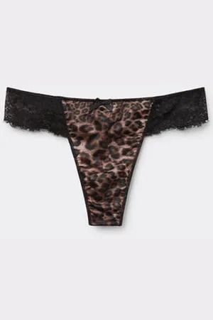 Tezenis Tanga Lace Jungle Chic Mujer Tamaño S
