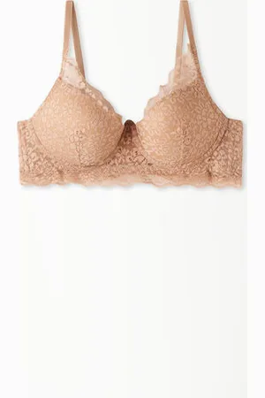 Tezenis Sujetador Super Push-Up de Encaje Reciclado Malibù Mujer Tamaño 3C