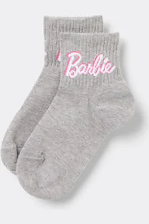 Tezenis Calcetines Cortos Deportivos con Estampado Barbie Niña Chica Tamaño 25-27