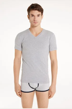 Tezenis Camiseta de Algodón Elástico Hombre Tamaño M