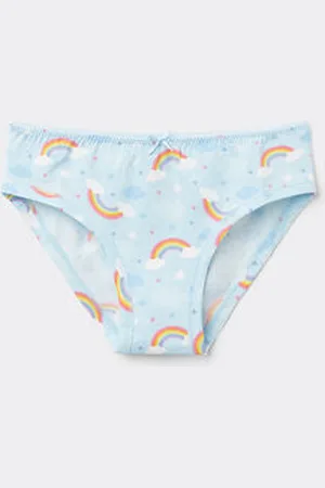Tezenis Braguitas Basic de Algodón Estampado para Niña Chica Tamaño 8-9