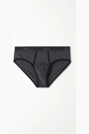 Tezenis Calzoncillos Algodón Orgánico Bordes Contraste Logo Hombre Tamaño L