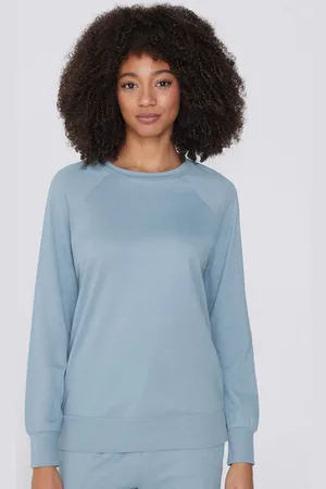 Tezenis Camiseta de Manga Larga con Cuello Redondo y Puños Mujer Tamaño M