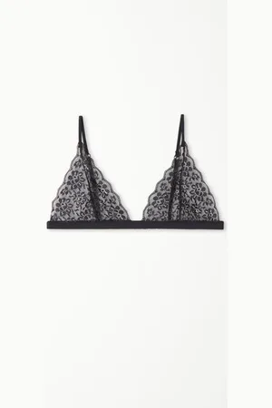 Tezenis Sujetador Triángulo Lisbon Sin Relleno de Encaje Reciclado Mujer Tamaño 1B