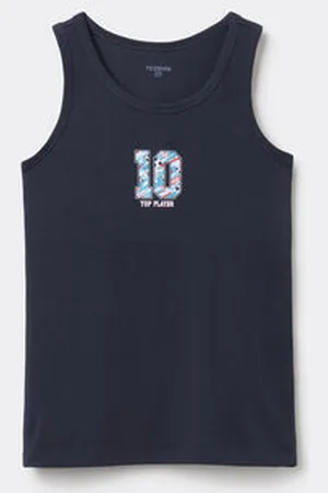 Tezenis Camiseta de Tirantes Anchos de Algodón Estampado Niños Unisex Unisex Tamaño 10-11