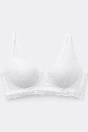 Tezenis Sujetador Super Push-Up de Encaje Reciclado Malibù Mujer Tamaño 2C