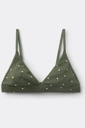 Tezenis Sujetador Triángulo Algodón Lisbon Comfy Rib Mujer Tamaño 1B