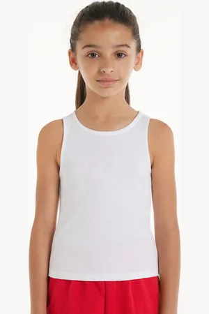 Tezenis Camiseta de Tirantes Anchos de Canalé para Niña Chica Tamaño 2-3