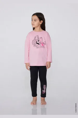 Tezenis Pijama Largo Algodón Estampado Barbie para Niña Chica Tamaño 2-3