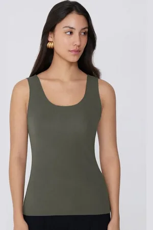 Tezenis Camiseta Tirantes Sin Costuras Algodón Orgánico Mujer Tamaño M