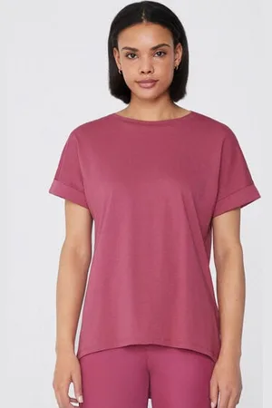 Tezenis Camiseta de Algodón con Vuelta Kimono Mujer Tamaño S
