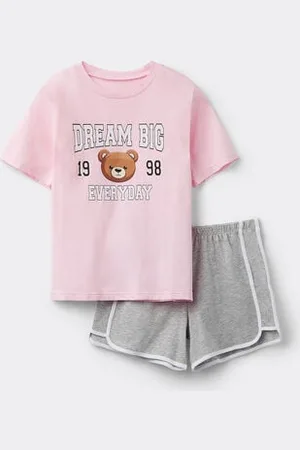 Tezenis Pijama Corto Algodón Estampado Helados Niña Chica Tamaño 8-9