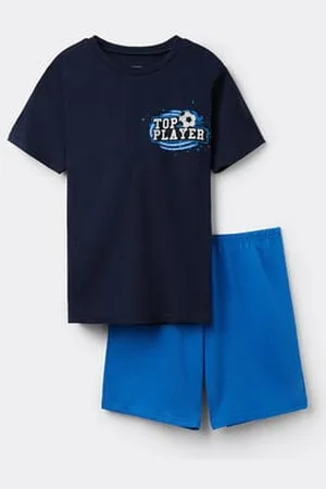 Tezenis Pijama Corto Algodón Estampado «Top Player» Niño Niño Tamaño 8-9