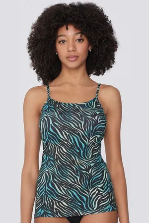 Tezenis Camiseta de Tirantes de Cuello Redondo en Algodón Elástico Mujer Tamaño M