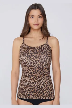Tezenis Camiseta de Tirantes de Cuello Redondo en Algodón Elástico Mujer Tamaño M