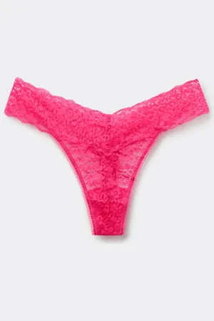Tezenis Tanga de cintura alta con encaje reciclado Mujer Tamaño XL