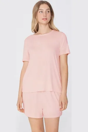 Tezenis Pijama Corto de Manga Corta de Viscosa Mujer Tamaño L