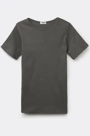 Tezenis Camiseta de algodón acanalado con cuello redondo para niña Chica Tamaño 10-11