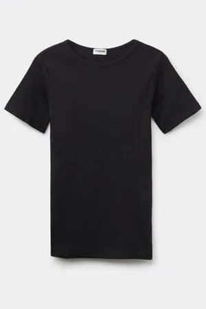 Tezenis Camiseta de algodón acanalado con cuello redondo para niña Chica Tamaño 12-13