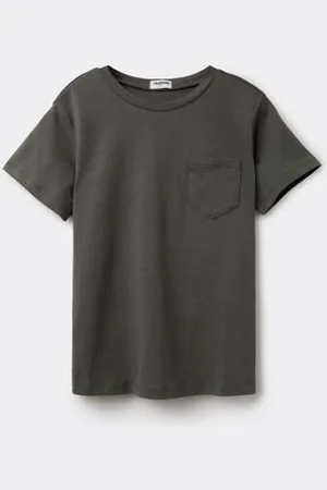 Tezenis Camiseta de algodón de cuello redondo con bolsillo para niño Niño Tamaño 10-11