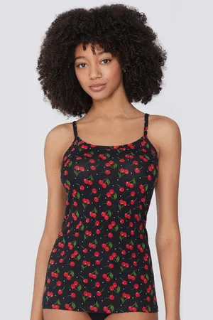 Tezenis Camiseta de Tirantes de Cuello Redondo en Algodón Elástico Mujer Tamaño L