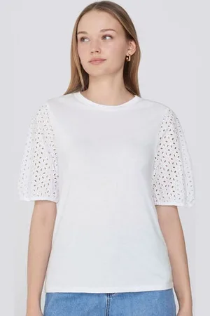Tezenis Camisa de manga corta Sangallo Mujer Tamaño M