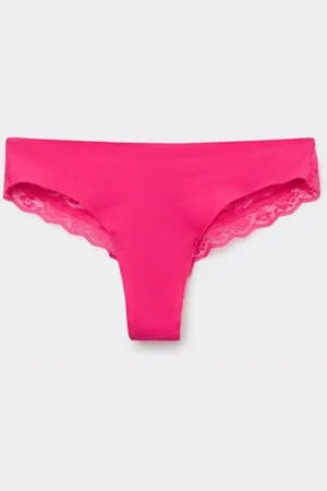 Tezenis Braguita Brasileña Sin Costuras Algodón Orgánico Encaje Reciclado Mujer Tamaño S