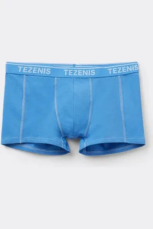 Tezenis Bóxer de Algodón Orgánico con Costuras en Contraste con Logo Hombre Tamaño XL