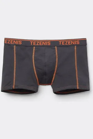 Tezenis Bóxer de Algodón Orgánico con Costuras en Contraste con Logo Hombre Tamaño M