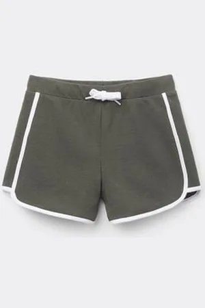 Tezenis Shorts Felpa Algodón Ribetes Niña Chica Tamaño 2-3