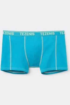 Tezenis Bóxer de Algodón Orgánico con Costuras en Contraste con Logo Hombre Tamaño XXL