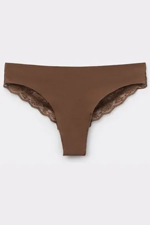Tezenis Braguita Brasileña Sin Costuras Algodón Orgánico Encaje Reciclado Mujer Tamaño M