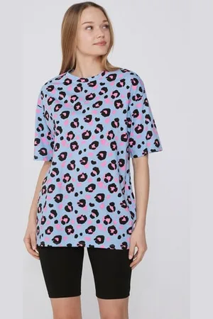 Tezenis Pijama Corto Media Manga Algodón Estampado Moteado Mujer Tamaño L