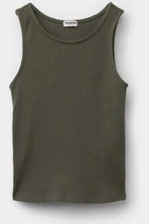 Tezenis Camiseta de Tirantes Anchos de Canalé para Niña Chica Tamaño 2-3